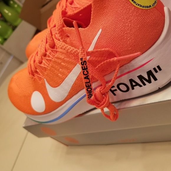 Nike Mercurial NRG x Off-white Zoom Fly Size 8.5 - Picture 6 of 7